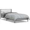 Bettgestell Grau Sonoma 90x190 cm Holzwerkstoff und Metall Produktbild-Vorschau 3
