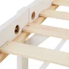 Homestyle4u 1842, Dřevěná postel 90x200 cm bílá, roštová Náhled obrázku produktu 8