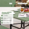 COSTWAY Sitzgarnitur für 8 Personen, Picknicktisch mit Produktbild-Vorschau 5