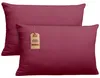 set di 2 copricuscini 100% cotone 40x60 cm rosso bordeaux Anteprima dell’immagine prodotto 1