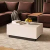 Couchtisch Ekko , Kaschmir und Schwarz, 90-169.5cm Produktbild-Vorschau 6