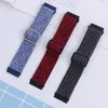 BStrap Braid Nylon armband Garmin Vivoactive 3, blue white Produktbild-Vorschau 3