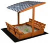 Bac à sable avec toit - jouets - et bâche de sol - 120 x Voir les images du produit 1