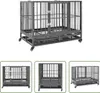 The Living Store Hundekäfig mit Rollen Stahl 92x62x76 cm Produktbild-Vorschau 9