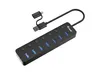 Equip 7-Port USB-A3.2-Hub->7xUSB-A 3.2 +USB-C Adapter  Produktbild-Vorschau 1