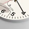 Wanduhr - Rund - Glasuhr - Zeichnung einzeilig Frau - Produktbild-Vorschau 5