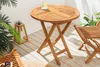 Massiver Gartentisch EMPIRE TEAK 70cm Teakholz rund Produktbild-Vorschau 4
