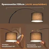 Stojací lampa ZMH 181 cm, oblouková lampa 40 W, stojací Náhled obrázku produktu 2