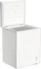 A chest freezer with its lid open, shown from a side-angle. Produktbild-Vorschau