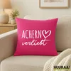 Huuraa Kissen Achern verliebt 40x40cm mit Füllung Fuchsia Produktbild-Vorschau 2