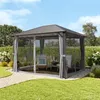 TOOLPORT Gazebo da Giardino 3x3,65 m Tetto Hardtop in Anteprima dell’immagine prodotto 6