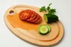 Deska do krojenia drewniana owalna 30 cm – taca do Podgląd zdjęcia produktu 2