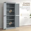 HOMCOM Armoire de cuisine buffet cuisine vaisselier meuble Voir les images du produit 4