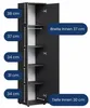 Schmaler Mehrzweckschrank 40 cm breit mit 1 Tür & 4 Produktbild-Vorschau 7