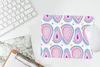 MuchoWow® Mauspad Mousepad Muster - Achat - Retro - Lila Produktbild-Vorschau 6