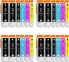 A collection of ink cartridges arranged in two rows. Produktbild-Vorschau