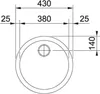 Lavello RON 610-39 101.0714.972 Anteprima dell’immagine prodotto 3