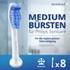 8 středních zubních kartáčků pro Philips Sonicare Náhled obrázku produktu 3