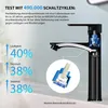 Homelody Wasserhahn Bad Schwarz,Waschtischarmatur Produktbild-Vorschau 3