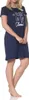 Normann dámska nočná košeľa s krátkym rukávom a prednou Náhľad obrázku produktu 3