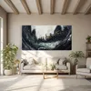 ARTHUB® Leinwandbild 60x120 cm, Abstract Black | Produktbild-Vorschau 4
