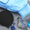 Černá silikonová plavecká čepice pro bazén, elastycká, Náhled obrázku produktu 4
