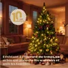Sapin de Noël Artificiel 180 cm Facile à Installer - Aspect Voir les images du produit 7
