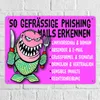 Phishing Mails Metallschild XXL in 28x38 cm in magenta zum Produktbild-Vorschau 2