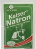 A package of Kaiser Natron powder with a green background and an illustration of a woman at a well. Produktbild-Vorschau
