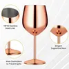 Verre à vin en acier inoxydable Ensemble de 2 verres Voir les images du produit 4