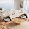 Merax U-Form Ecksofa mit 2 Hockern, USB-, Type-C, Produktbild-Vorschau 5
