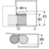 HAILO 3515071 Abfallsorter 15 Liter MONO 15 ab 40 cm Produktbild-Vorschau 2