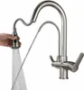 A kitchen faucet with a pull-down sprayer and a separate filtered water spout. Náhled obrázku produktu