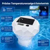 Solar Dosierschwimmer Pool, 3-in-1 Thermometer LED, 8 Produktbild-Vorschau 4