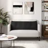 vidaXL Rücken Kissen Schwarz 140 x 24 x 50 cm Stoff Produktbild-Vorschau 4