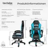 Závodní kancelářská židle Comodo s podnožkou - Náhled obrázku produktu 14