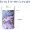 2er Set TE-Trend Spardose Sparbüchse Einhorn Regenbogen Produktbild-Vorschau 2