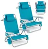 COSTWAY 2 strandstoelen, inklapbaar, campingstoelen met Productafbeelding-voorbeeld 1