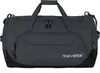 A dark gray duffel bag with black accents and the brand name 'travelite' printed on the front. Produktbild-Vorschau