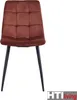 Mesa Esszimmerstuhl aus braunem Samt, Sitzhöhe 49,5 cm, Produktbild-Vorschau 2