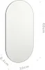 vidaXL Spiegel 60x30 cm Glas Produktbild-Vorschau 8