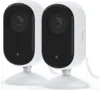 Two white Arlo Essential 2 2K indoor cameras are shown on a white background. Produktbild-Vorschau