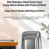 Zimilo Elektrische Lunchbox Selbstheizend, 1500ml Edelstahl Produktbild-Vorschau 6