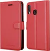 A red flip case for a smartphone is shown from two angles. Náhled obrázku produktu
