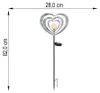 LED Solarleuchte Herz Silber, Höhe 82cm Produktbild-Vorschau 15