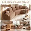 COMHOMA Sofa, modulares Schlafsofa, Polstersofa, 3-Sitzer Produktbild-Vorschau 4