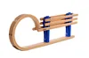 Holzschlitten Hörnerrodel klappbar 110 cm blau Produktbild-Vorschau 6