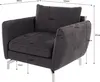 S-STYLE MÖBEL - Modernes Sessel Frema mit Silber Metall Produktbild-Vorschau 3