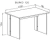 Schreibtisch Omera Eiche Sonoma 120 cm Produktbild-Vorschau 3