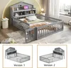 Zubaliya Massivholz Kinderbett - 140x200 cm Grau - Produktbild-Vorschau 5
